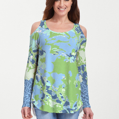 Frosted Green (19112) ~ Cold Shoulder Tunic