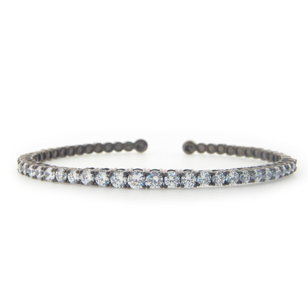Gunmetal Degrade Riviera Crystal Bracelet