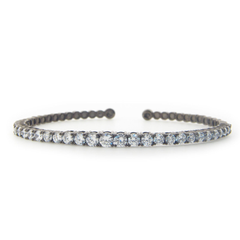 Gunmetal Degrade Riviera Crystal Bracelet