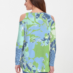 Frosted Green (19112) ~ Cold Shoulder Tunic
