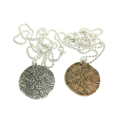 Ancient Coin Necklace on 20" Ball Chain