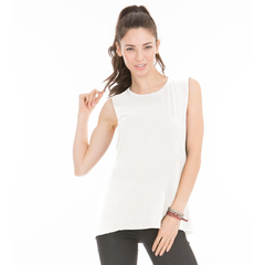 Abby - Women's Sleeve Less Crew Neck Soft Premium Muscle Tee Shirt