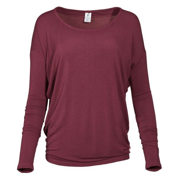 Alanna Venley Women's Crew Neck Soft Premium Long Sleeve Pico T-Shirt