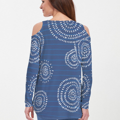 Celebration Navy (11075) ~ Cold Shoulder Tunic