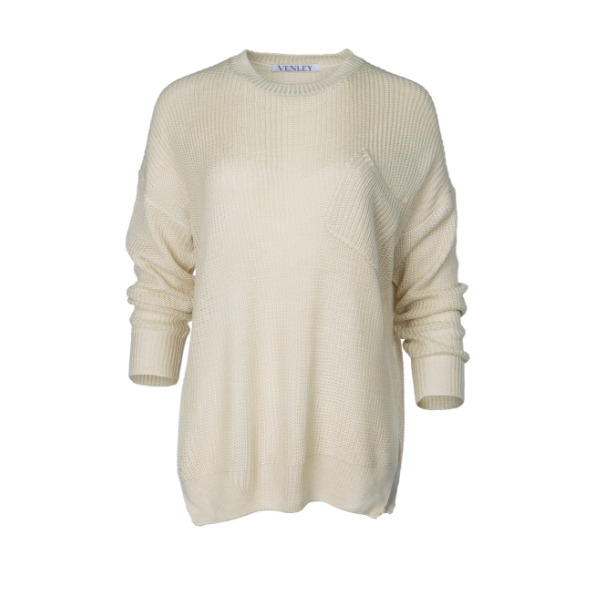 Baez - Women's Casual Loose knit Long Sleeve Pullover with Lazy Pocket Sweater Tops