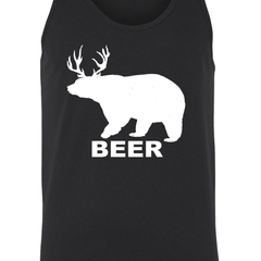 Men's Bear Deer Beer? Tank Top Shirt