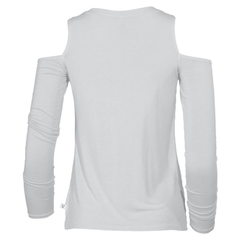 Beverly- Women's Cold Shoulder Crew Neck Stylish Premium Long Sleeve