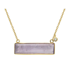 Amethyst Slice Necklace