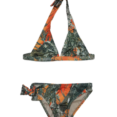 Shore Trendz Kids True Timber Bikini Halter Top and Mock Tie Side ..