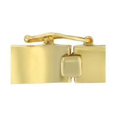 14k Yellow Gold 2ct TDW Round Cut Diamond Fashion Bangle (H-I,I1-I2)