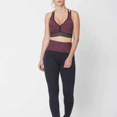 Red Action Sports Bra